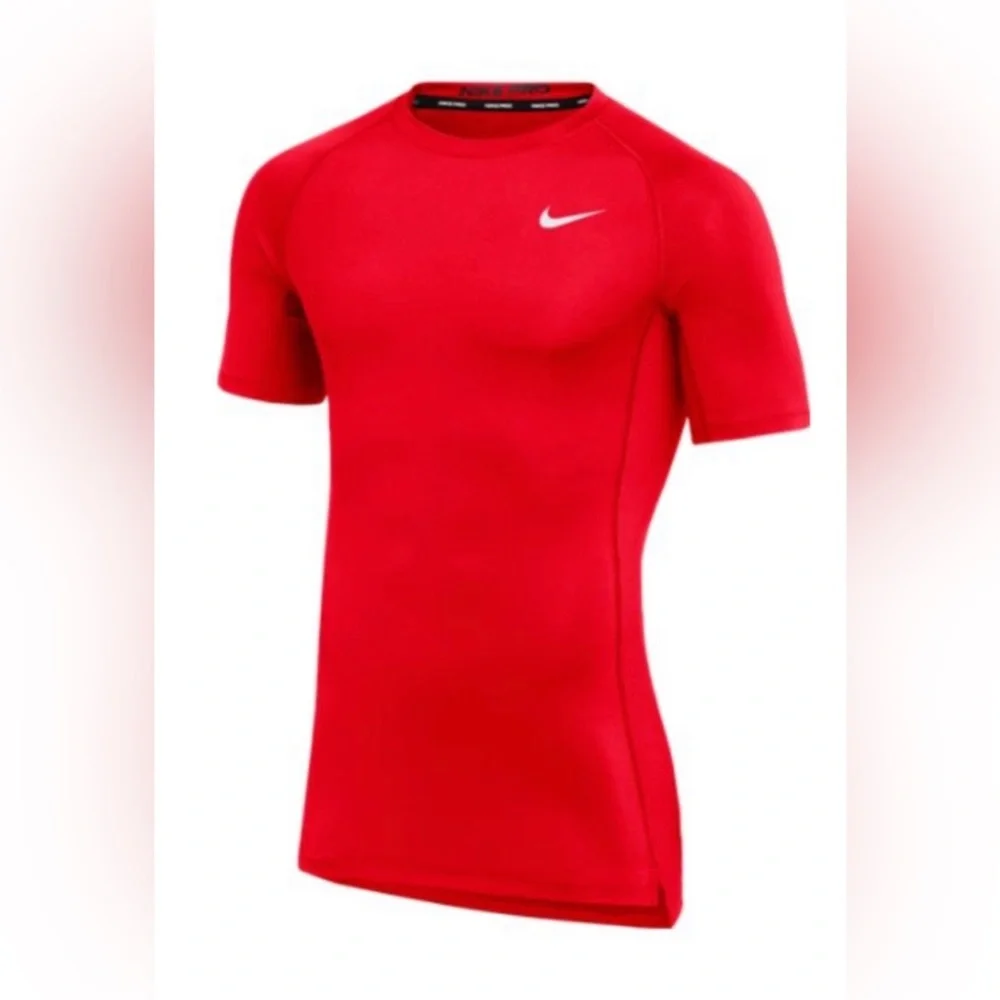 NWT Nike Red Pro Tight Short Sleeve Training T-Shirt Size Large